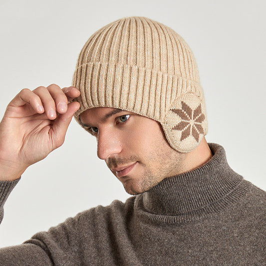 Thermal Knitting Woolen Cap Men's Fleece-lined Thickened Winter Trending Products