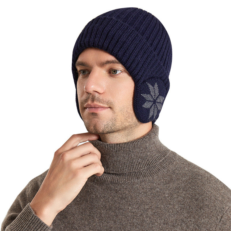 Thermal Knitting Woolen Cap Men's Fleece-lined Thickened Winter Trending Products